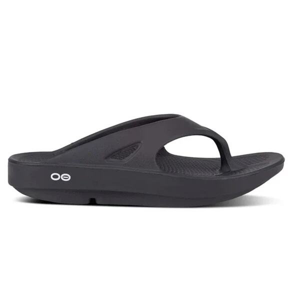 Oofos Ooriginal Unisex Black Recovery Sandals Size M10/W12 - Picture 1 of 7